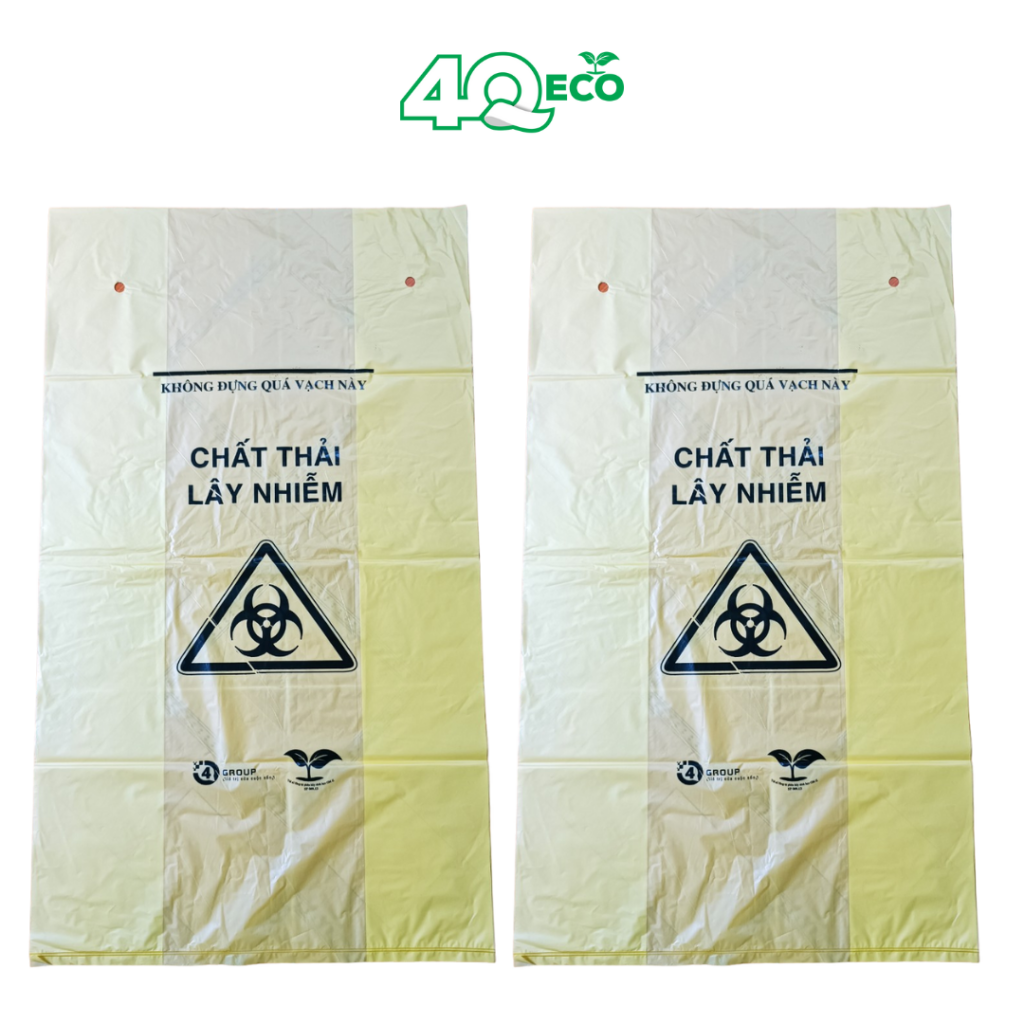 Túi đựng rác thải y tế màu vàng - 4Q Eco